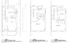 3BR1BA floor plan Temple II