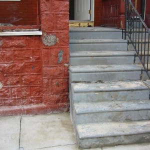 271 S Cecil -Front Steps-March 14, 2007