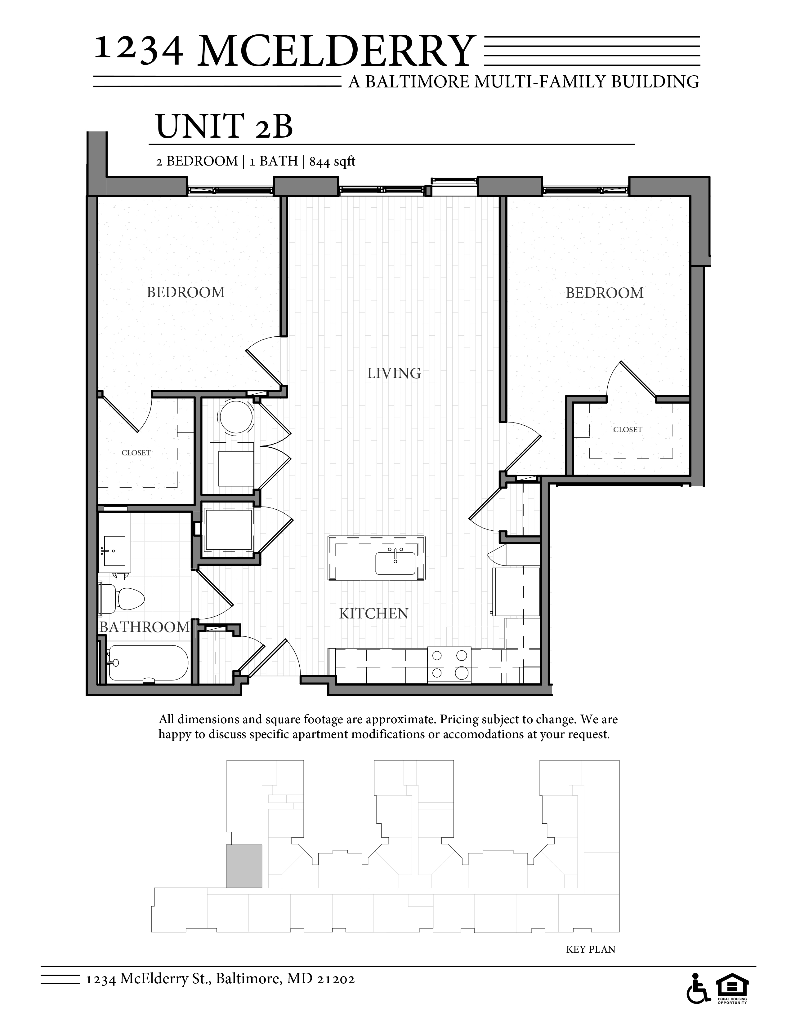 1234 McElderry Floor Plan 2 Bedroom Columbus Property