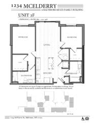 1234 McElderry Floor Plan - 2 Bedroom