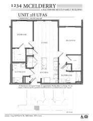 1234 McElderry Floor Plan - 2 Bedroom