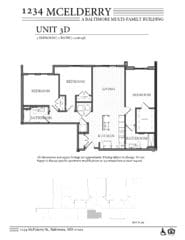 1234 McElderry Floor Plan - 3 Bedroom