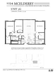 1234 McElderry Floor Plan - 3 Bedroom